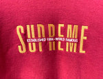 シュプリーム SUPREME 18AW ワールド フェイマス World Famous Crewneck スウェット ロゴ ワインレッド Sサイズ 201MT-1640