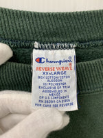 チャンピオン Champion リバースウィーブ REVERSE WEAVE  90s 刺繍タグ メキシコ製 スウェット プリント グリーン 3Lサイズ 201MT-811