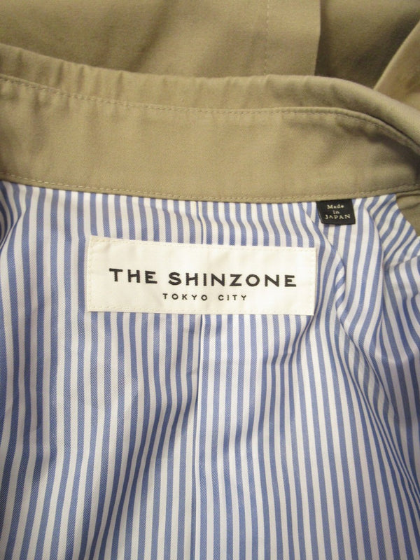 THE SHINZONE TOKYO CITY ザ シンゾーン トレンチコート 春 ジャケット 裏ストライプ ベージュ サイズ38 レディース 15SMSC003 (TP-593)