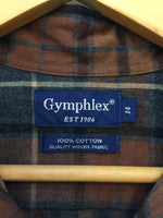 Gymphlex ジムフレックス シャツ ワンピース チェック サイズ14