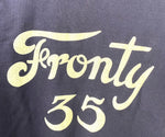 フリーホイーラーズ FREEWHEELERS ATHLETIC SWEAT SHIRTS "Fronty 35 スウェット ロゴ ネイビー 36サイズ 201MT-2024