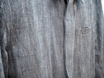ギャングスタービル GANGSTERVILLE ショップコート コットン 薄手コート アウター 上着 羽織  日本製 バックプリント ジャケット プリント グレー Lサイズ 101MT-530