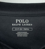 ラルフローレン Ralph Lauren プルオーバー トレーナー ワンポイント スウェット 刺繍 ブラック Sサイズ 201MT-1222