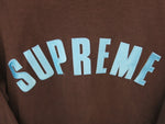 Supreme シュプリーム 16SS Arc Logo L/S Top アーチロゴ ナイロンアップリケ ロンT 長袖 トップス ネイビー 紺 ロゴ 綿100％ コットン 袋付き サイズM メンズ 2016SS0218016 (TP-797)