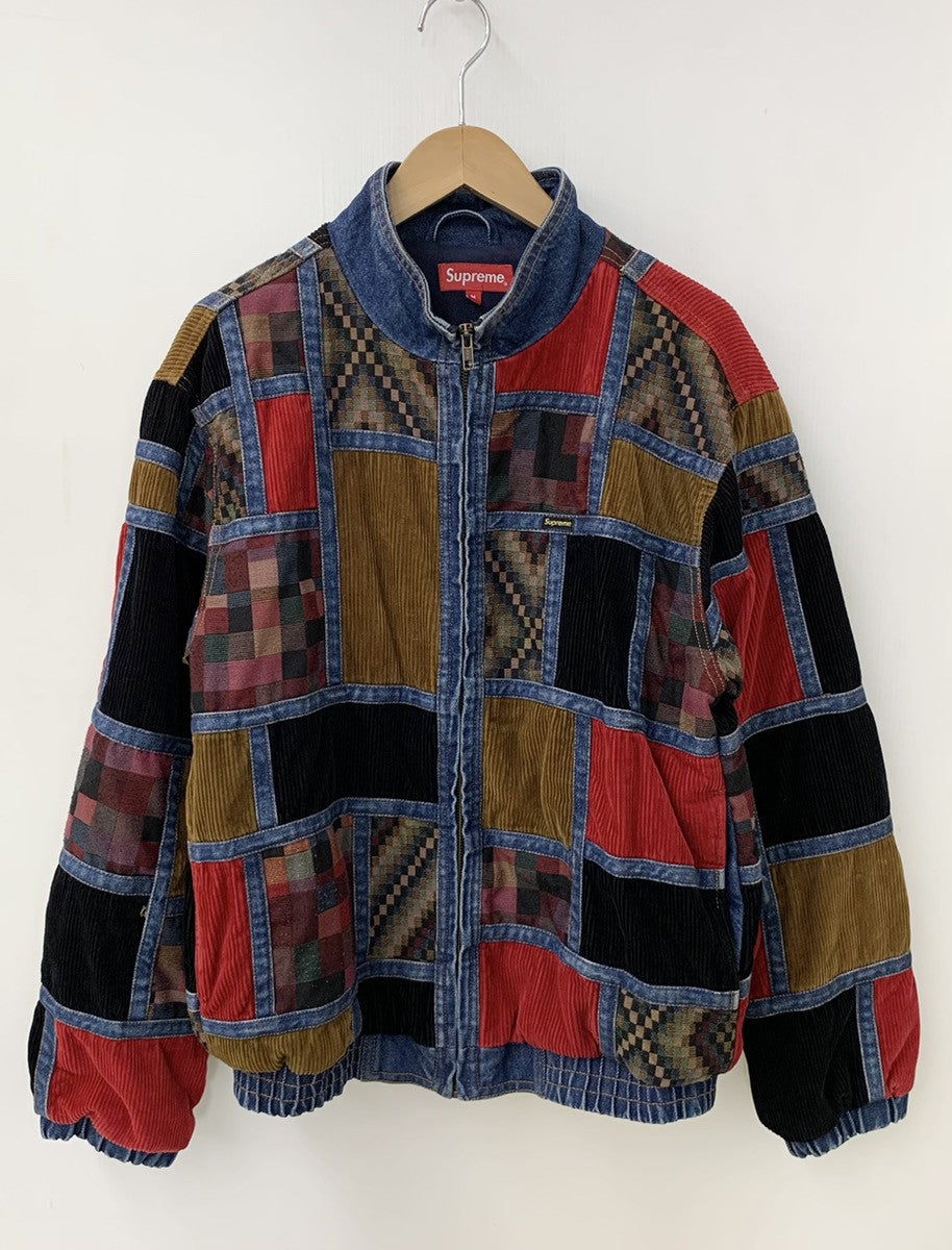 supreme corduroy patchwork denim jacketGジャン/デニムジャケット