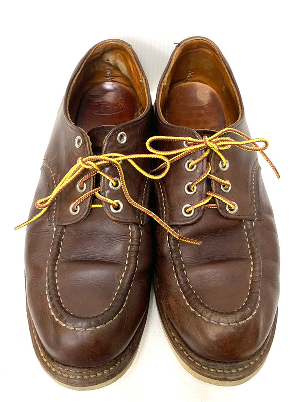 レッドウィング RED WING 8109 Work Oxford ワークオックスフォード マホガニー USA製 メンズ靴 ブーツ ワーク ロゴ ブラウン 27.5cm 201-shoes612