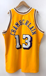 ミッチェルアンドネス Mitchell&Ness NBA レイカーズ Lakers WILT CHAMBERLAIN 13 ユニフォーム ゲームウェア タンクトップ ロゴ イエロー 3Lサイズ 201MT-1572