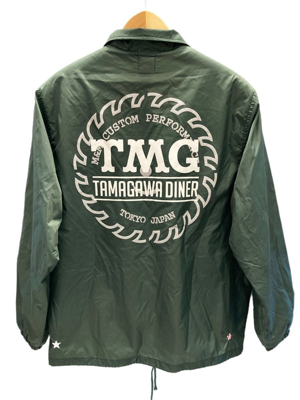 エムアンドエム M&M CUSTOM PERFORMANCE 多摩川ダイナー BOA WINDBREAKER TAMAGAWA DINER ボアインナー コーチジャケット グリーン系 緑 カーキ系  ジャケット ロゴ グリーン Mサイズ 101MT-1700