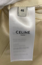 セリーヌ Céline CELINE 20SS スーブニール テディブルゾン アウター ジャケット 上着 イタリア製 バックプリント 2V853164L サイズ46 ジャケット 無地 ベージュ 101MT-1119