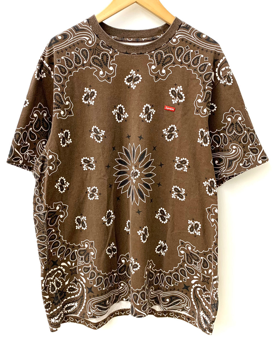 Tシャツ/カットソー(半袖/袖なし)シュプリーム 21SS スモールボックス ロゴ バンダナ Tシャツ
