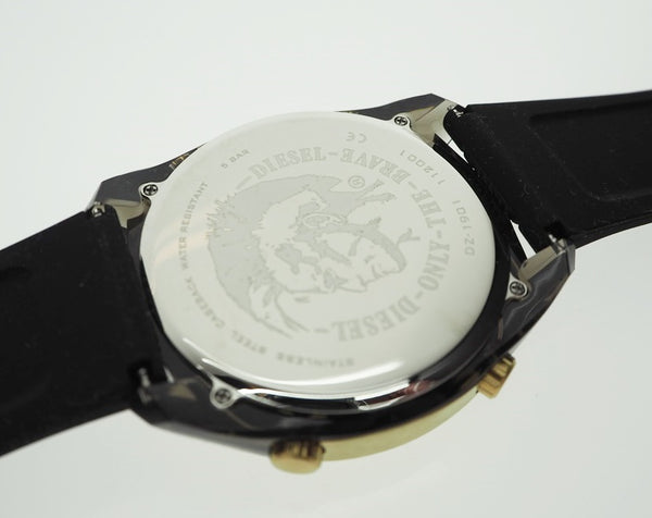 ディーゼル DIESEL クラッシャー CRUSHER メンズ デジタル 腕時計 デュアルタイム ブラック×ゴールド DZ1901 メンズ腕時計ブラック 101watch-20