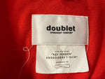 ダブレット doublet KEY PERSON EMBROIDERY T-SHIRT 刺繍ロゴ 鍵 レッド 赤 半袖 トップス クルーネック  20SS30CS155 Tシャツ 刺繍 レッド Sサイズ 101MT-597