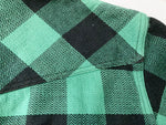 フラットヘッド THE FLAT HEAD 長袖 シャツ チェックシャツ トップス Made in JAPAN 日本製 グリーン系 緑  サイズ40 長袖シャツ チェック グリーン 101MT-1144