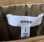 ハイク HYKE 牛革 カウスキン ジャケット 無地 ベージュ 1サイズ 201MT-2006