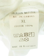 ベンズ BENDS bend(s) JACKSON MATISSE C-Box Pocket Tee ジャクソンマティス ポケットTシャツ XLサイズ JM20AW065 Tシャツ プリント ホワイト LLサイズ 101MT-869