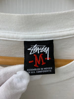 ステューシー STUSSY NEW YORK CITY CREW フォト Tee クルーネック 復刻 Tシャツ プリント ホワイト Mサイズ 201MT-1116