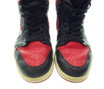 ナイキ NIKE AIR JORDAN 1 RETRO BLACK/VARSITY RED ナイキ エアジョーダン1レトロ 黒 赤 復刻  136066-061 メンズ靴 スニーカー ブラック 28.5サイズ 101-shoes4