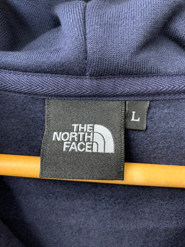 ノースフェイス THE NORTH FACE リアビュー フルジップ フーディ ロゴ NT11930 パーカ 刺繍 ネイビー Lサイズ 201MT-1446