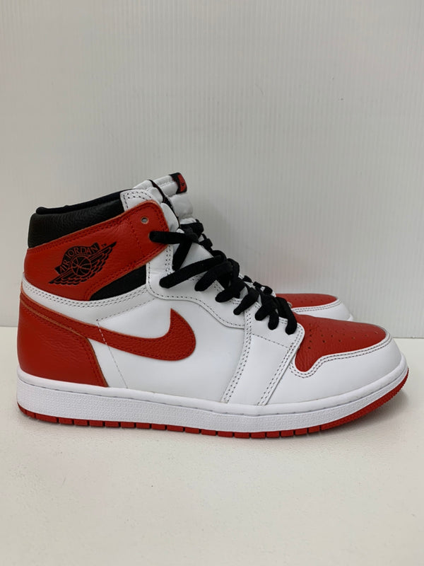 ナイキ NIKE エアジョーダン 1 レトロ ハイ オリジナル AIR JORDAN 1 RETRO HIGH OG 555088-161 メンズ靴 スニーカー ロゴ レッド 201-shoes266