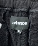 アトモス atmos スウェット サルエル ショーツ SWEAT SARROUEL SHORT MAT21-S008 ハーフパンツ ロゴ ブラック LLサイズ 201MB-295