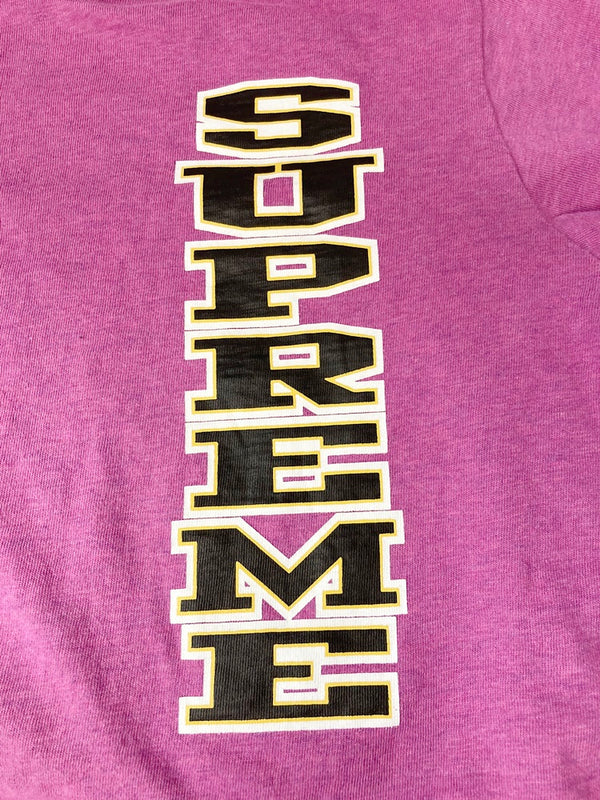シュプリーム SUPREME 16AW Vertical Logo Tee バーティカル ロゴ Tシャツ 半袖 プリント トップス ピンク系  Tシャツ プリント ピンク Sサイズ 101MT-821