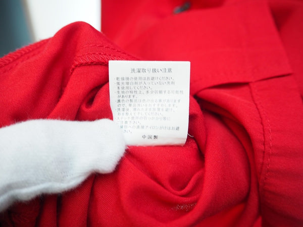 クリームソーダ CREAM SODA CS ドクロ刺繍シャツ ボーリングシャツ 赤 半袖シャツ  PD20H-03 半袖シャツ 刺繍 レッド Mサイズ 101MT-547