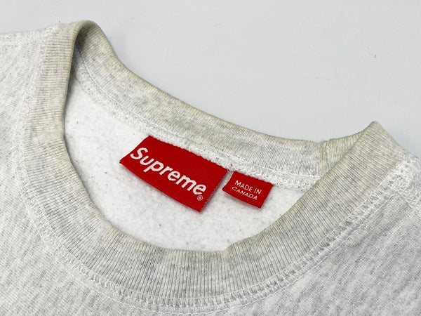 シュプリーム SUPREME Box Logo Crewneck Sweatshirt ボックスロゴ クルーネック スウェット プルオーバー トレーナー  スウェット ロゴ グレー Mサイズ 101MT-1935