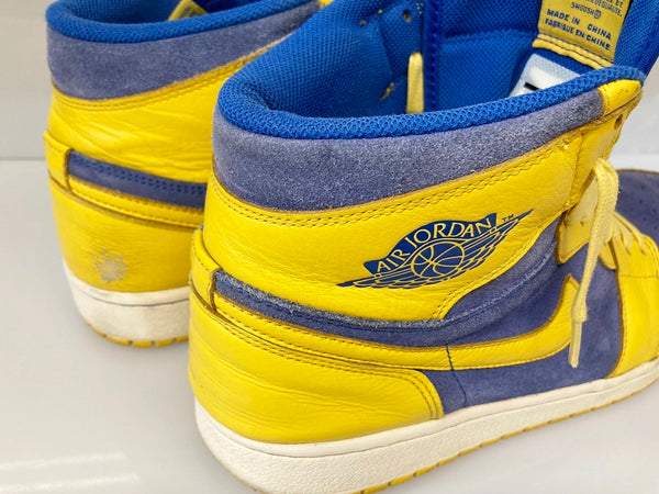 ジョーダン JORDAN NIKE AIR JORDAN 1 RETRO HIGH OG LANEY VARSITY MAIZE/GAME ROYAL-WHITE ナイキ エアジョーダン1 レトロ レーニー イエロー系 ブルー系 黄 青 シューズ  555088-707 メンズ靴 スニーカー イエロー 29cm 101-shoes882