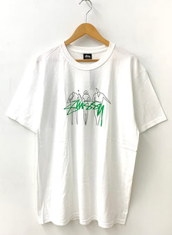 ステューシー STUSSY 3 PEOPLE TEE WHITE クルーネック 21M1904683 Tシャツ ロゴ ホワイト Lサイズ 201MT-1138