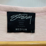 ステューシー STUSSY ノースリーブワンピース ワンピース ロゴ ピンク Mサイズ 201LT-265