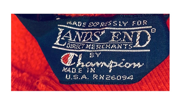 チャンピオン Champion ×ランズエンド LAND'S END 80's ReverseWeave Sweat Pants リバースウィーブ スウェットパンツ ヴィンテージ アメカジ USA製 赤 ボトムスその他 無地 レッド Lサイズ 101MB-357