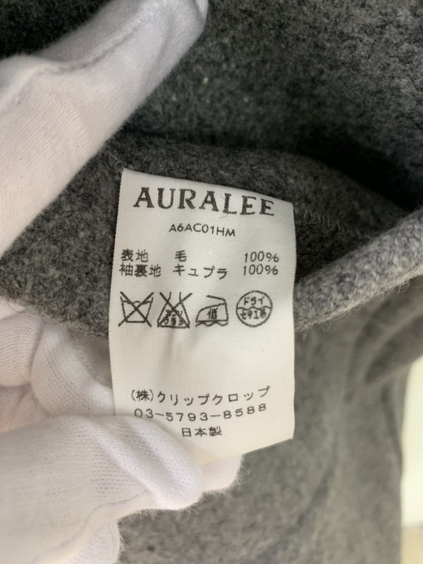 オーラリー AURALEE HEAVY MELTON DUFFLE COAT ヘビーメルトン ダッフルコート A6AC01HM コート 無地 グレー 201MT-318