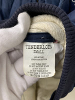 テンダーロイン TENDERLOIN ジップアップ フーディー キルティング ジャケット ワンポイント ブルー Sサイズ 201MT-478