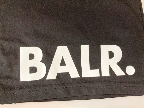 ボーラー BALR. BALR ハーフパンツ ショートパンツ ボトム プリント ロゴ ブラック系 黒 ハーフパンツ ワンポイント ブラック Sサイズ 101MB-226