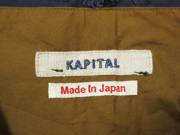 【中古】KAPITAL キャピタル ブーツカット パンツ ネイビー メンズ S
