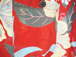 サンサーフ SUN SURF アロハシャツ カジュアルシャツ HIBISCUS ハイビスカス 花柄  SS31591 半袖シャツ 総柄 レッド Sサイズ 101MT-867