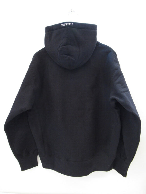 SUPREME シュプリーム S Logo Hooded Sweatshirt スウェット フーディー パーカー プルオーバー 裏起毛 刺繍 ロゴ 黒 ブラック サイズS メンズ(TP-755)