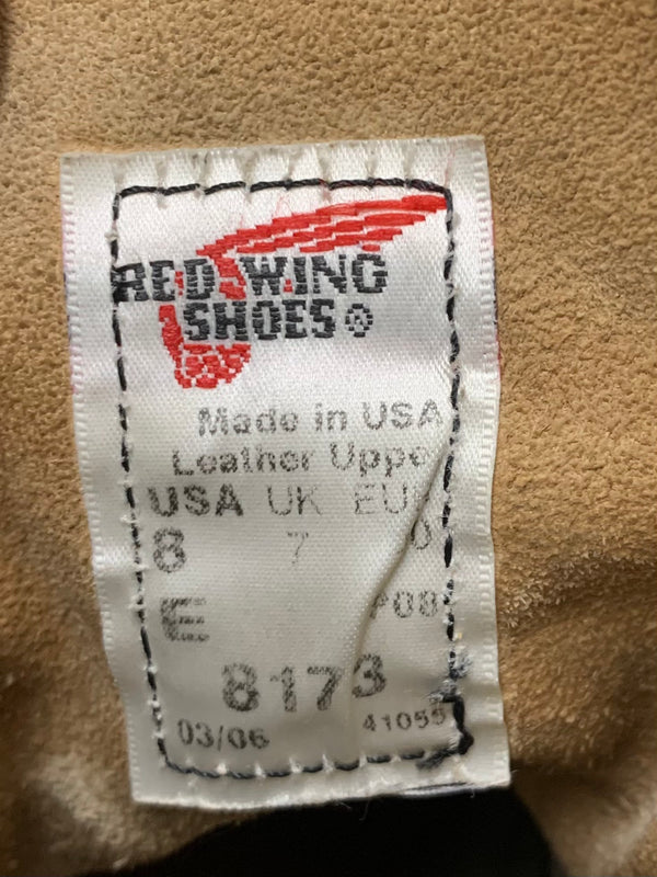レッドウィング RED WING アイリッシュセッター IRISH SETTER 8173 8E メンズ靴 ブーツ ワーク ロゴ ベージュ 201-shoes627