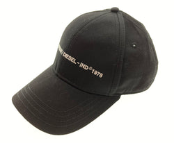 【中古】ディーゼル DIESEL エンブロイダリーデザイン キャップ ブラック 黒 ロゴ 刺繍ロゴ 帽子 00SHI00NAUI 帽子 メンズ帽子 キャップ ロゴ ブラック 101hat-27