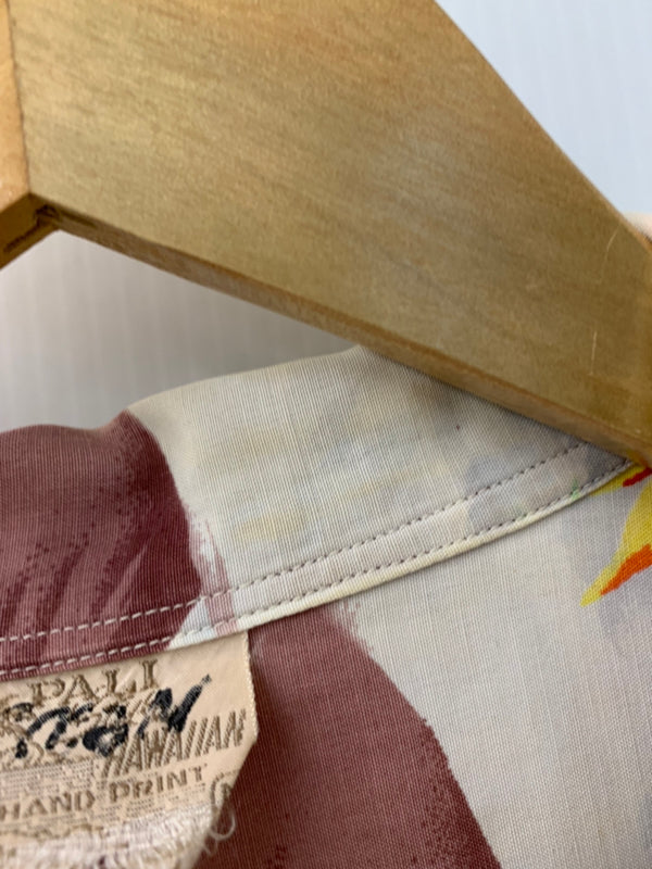 パリハワイアン PALI HAWAIIAN 60s 60年代 アロハシャツ ハワイアンシャツ 半袖シャツ 総柄 マルチカラー 201MT-959