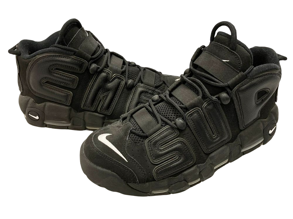 ナイキ NIKE AIR MORE UPTEMPO SUPREME BLACK/BLACK-WHITE エア モア