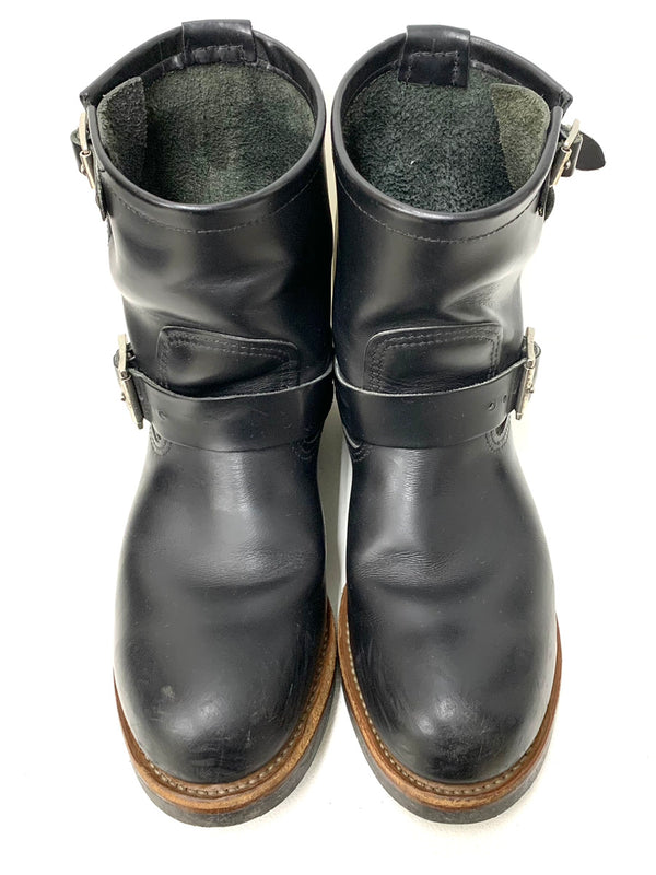 レッドウィング RED WING 2979 Engineer Boot USA限定 レッド・ウイング エンジニア メンズ靴 ブーツ エンジニア ロゴ ブラック 26.5cm 201-shoes602