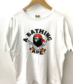 ア ベイシング エイプ A BATHING APE ベイプ BAPE PIRATE STORE Tシャツ ロゴ ホワイト LLサイズ 201MT-1691