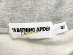 ア ベイシング エイプ A BATHING APE BY BATHING APE プルオーバー パーカー フロントプリント グレー系  パーカ プリント グレー Mサイズ 101MT-1747