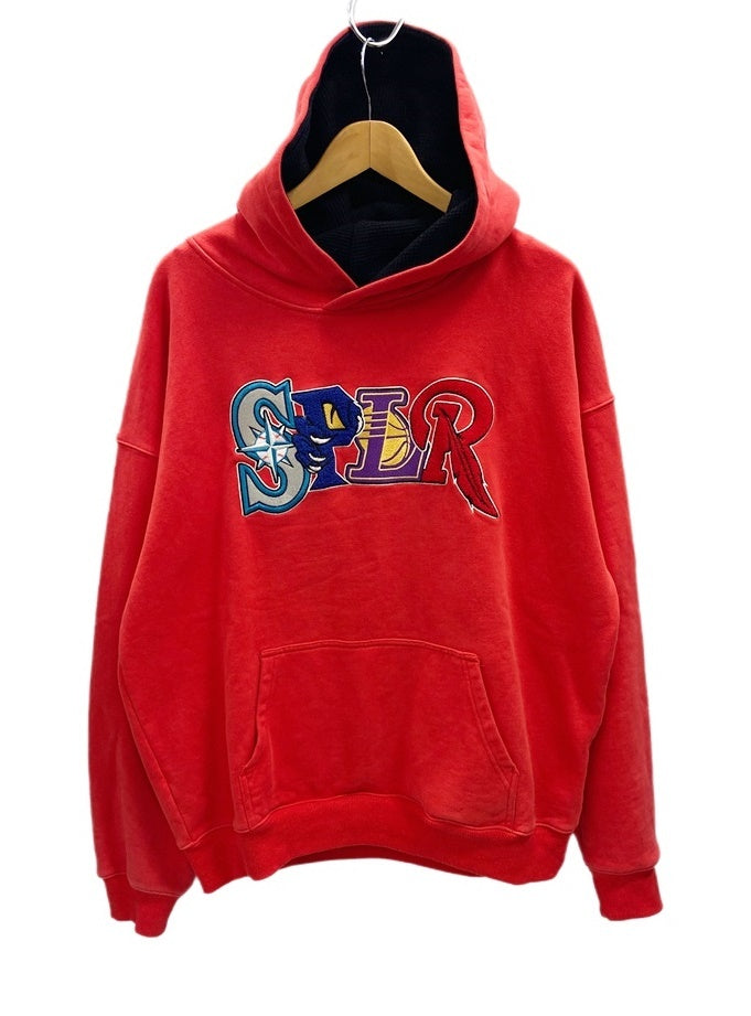 サプライヤー SUPPLIER Splr Hoodie Red プルオーバー フード パーカー 赤 XL パーカ ロゴ レッド LLサイズ  101MT-2002