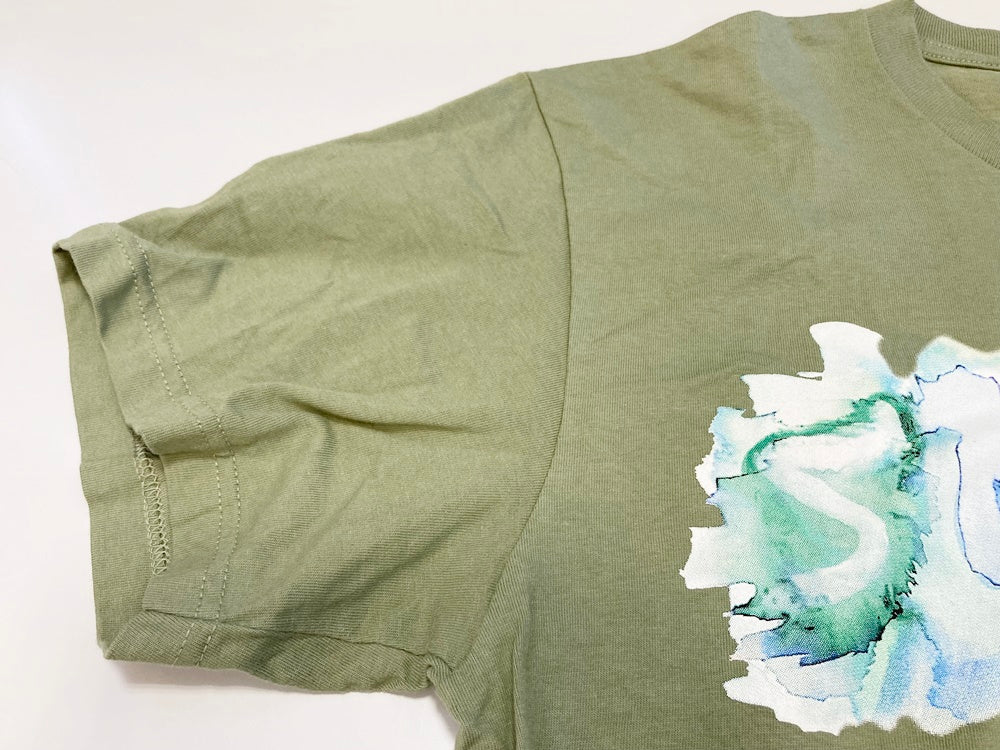 シュプリーム SUPREME Watercolor Tee Light Olive ウォーターカラーT