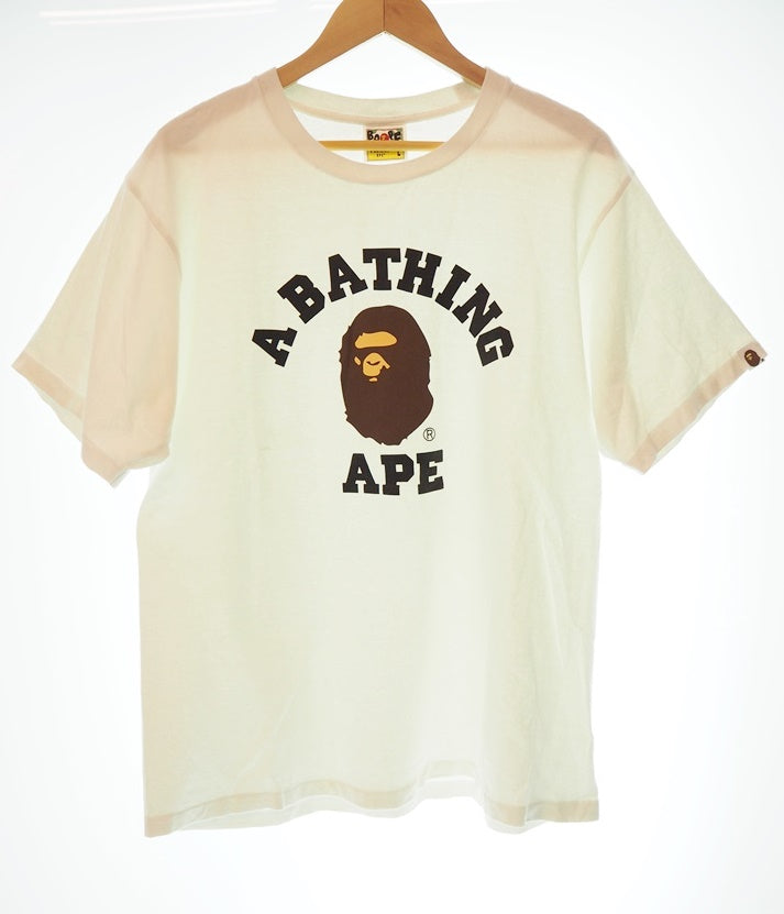 A BATHING APE ヘッド HEAD Tシャツ ホワイト