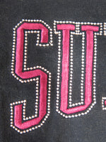 Supreme シュプリーム 17FW Tシャツ  Dotted Arc Top ドットアークトップＴシャツ綿100％ コットン New York City 刺繍 ロゴ  ネイビー 紺 半袖 トップス 袋付き サイズM メンズ (TP-794)