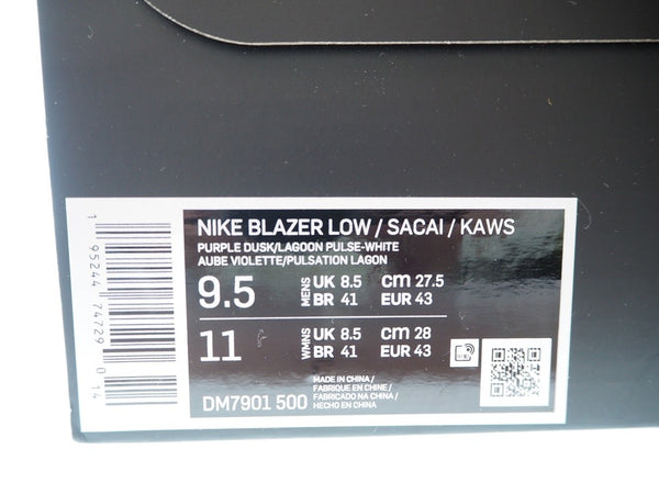 ナイキ NIKE BLAZER LOW SACAI x KAWS Purple Dusk ナイキ ブレーザー ロー サカイ×カウズ×ナイキ パープルダスク DM7901-600 メンズ靴 スニーカー パープル 27.5cm 101-shoes192