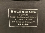 バレンシアガ BALENCIAGA 15SS トレーナー ブラック系 黒 ロゴ プリント トップス クルーネック スウェット 無地 ブラック Mサイズ 101MT-916